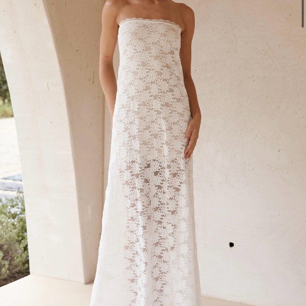 KINERA MAXI DRESS - WHITE